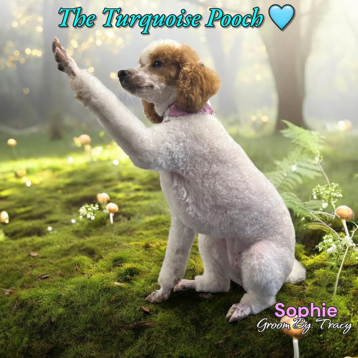 Sophie groomed by Tracy at Turquoise Pooch Paw Spa